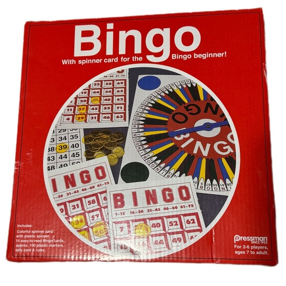 Red Bingo Game Set - Picture 1 of 1